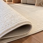 Tapis crème ISTANBUL 636 roulé pour transport
