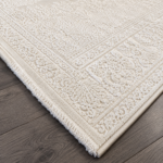 Tapis crème ISTANBUL 636 - détail coin et motifs