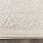Tapis crème ISTANBUL 636 - texture et motifs géométriques