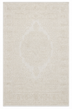 Tapis crème ISTANBUL 636 - vue verticale fond blanc
