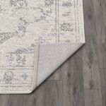 Envers tissé antidérapant du tapis MELIS Crème Gris 458